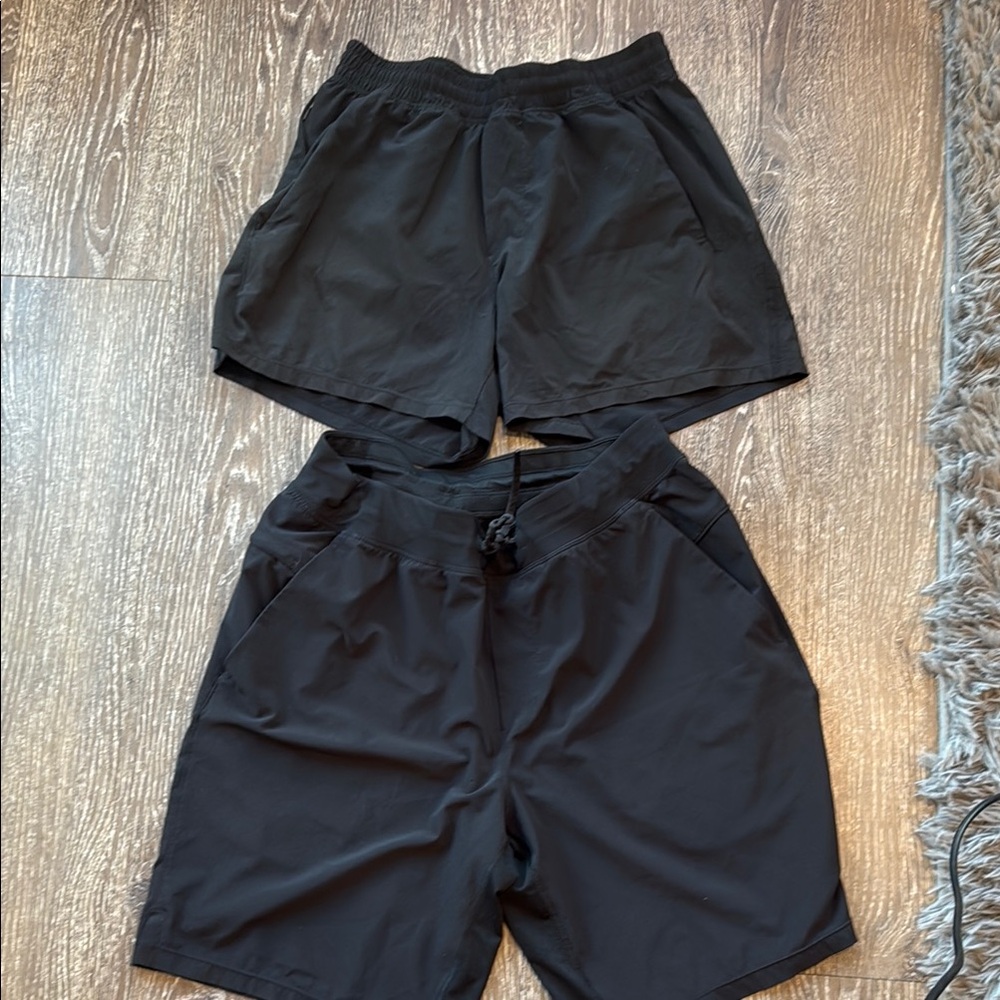 lululemon athletica Black Athletic Shorts 2 pairs